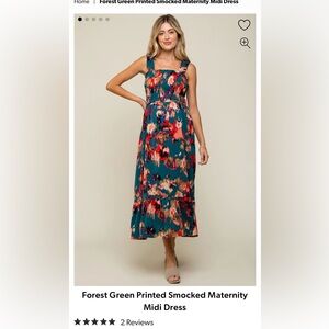 PinkBlush maternity midi dress
